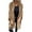 Khaki, variant on MIUOWANP Black and Friday Lady Jacket Women's Loose Casual Solid Color Shawl Jacket With Plush Tassel Design For And Winter Cardigan Black L