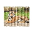 thumbnail image 3 of RYLABLUE Rideaux de Cuisine Motif Tigre, Deux Pièces 26x39 Pouces, 3 of 4
