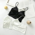thumbnail image 4 of AJGRHE Women Regular Fit Bra Satin Bustier Tube top Elegant Wrap Front Design Lightweight Backless Vest for Comfort One Size Black, 4 of 7