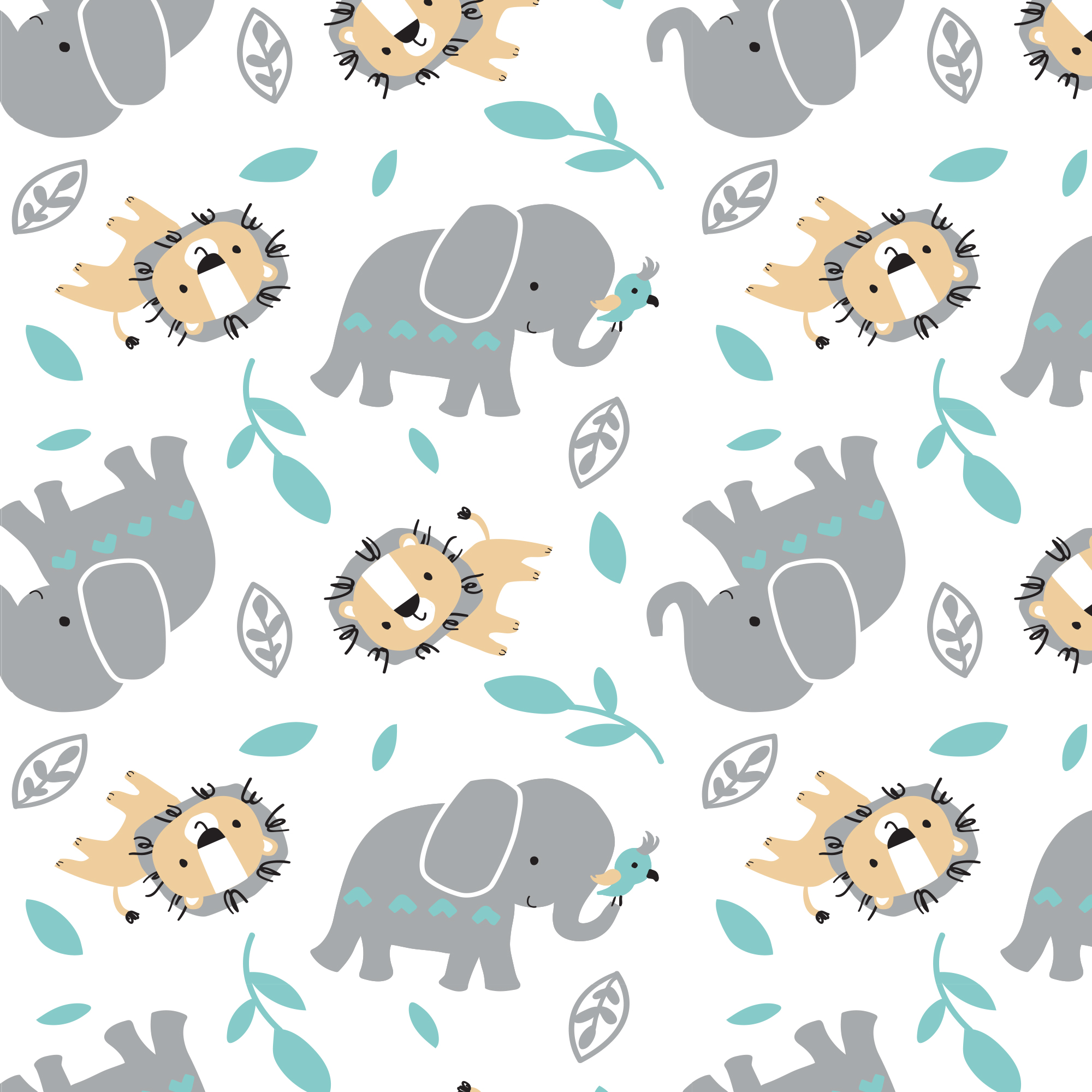 Bedtime Originals Jungle Fun Fitted Crib Sheet photo 4