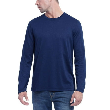 Orvis Edition - Orvis Mens Long Sleeve Slub Tee (Dark Blue, L)