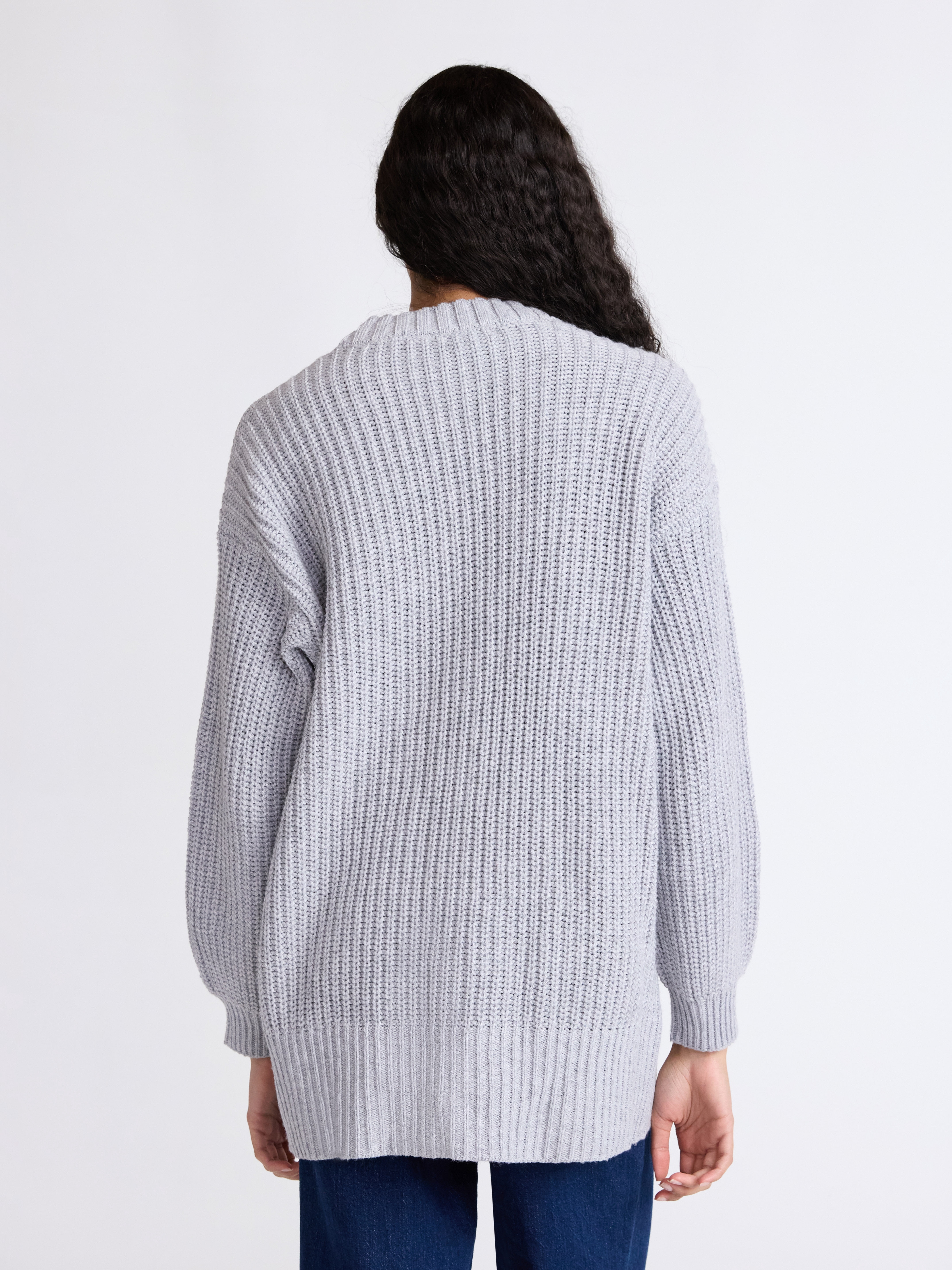 Free Assembly Women's Oversized Cable Cardigan Sweater with Long Sleeves, Midweight, Sizes XS-XXL