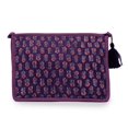 thumbnail image 1 of Bolsa de maquillaje Huar acolchada de gran capacidad, resistente al agua, color morado, 1 of 5
