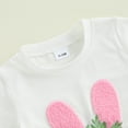 thumbnail image 6 of Okbabeha Toddler Girl Easter Dress Rainbow Embroidery Short Sleeve T-Shirt Tulle Skirt 2 Pcs Set, 6 of 8