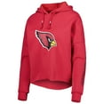 thumbnail image 2 of Women's New Era Cardinal Arizona Cardinals Foil Sleeve Pullover Hoodie, 2 of 3