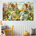 thumbnail image 4 of pathside Easter Backdrop,Happy Easter Banner, Easter Banners Decorative Photos Backgrounds Easter Decorations Activities Outdoor Party Supplies Easter Decorations for the Home Yard Party Supplies, 4 of 6