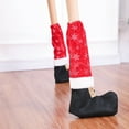 thumbnail image 3 of HOMOBABE Chair Feet Protectors Table Leg Socks Black 4Pcs Christmas, 3 of 3