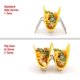thumbnail image 5 of Soporte para tacos con vaso para salsa, acabado cromado, capacidad para 3 tacos, juego de 2 estantes, 5 of 7