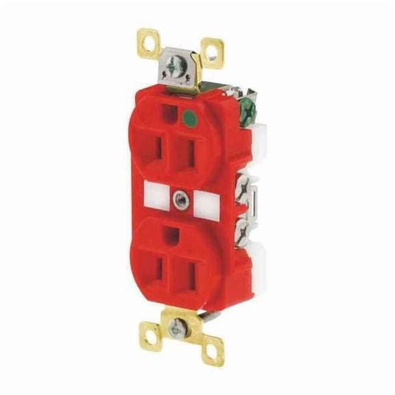 Bryant Receptacle,Red,15A,5-15R NEMA Config. BRY8200RED