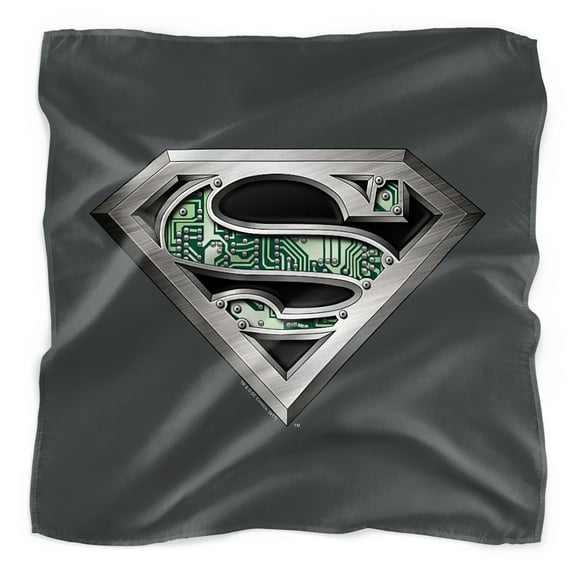 Superman Circuitry Logo Bandana (21 in x 21 in)