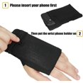 thumbnail image 4 of Running Arm Band for Phone, Wrist Wallet Glove Wristband, Arm Cell Phone Holder, Phone Armband for Running Workout Walking Hiking, 4 of 5