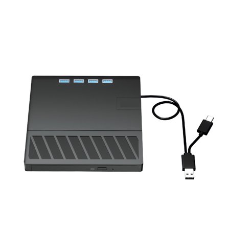 7In1 USB 3.0 Type C External Blu-ray Optical Drive with SD/TF Port CD/DVD/BD -/ RW Player ,Easy to Operate
