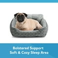 thumbnail image 5 of Vibrant Life Dog & Cat Bolster Bed, Black & Grey, Machine Washable, Small, 21” x 17”, 5 of 10