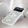 thumbnail image 4 of Glitter Case for Xiaomi Poco X4 Pro 5G, Bling Sparkle Floating Liquid Soft TPU Cushion Fashion Girly Women Girls Clear with Ring Holder Phone Cover for Xiaomi Poco X4 Pro 5G  Silver, 4 of 12