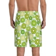 thumbnail image 3 of Kdxio Kiwi Lemon Print Mens Sleep Shorts Bottoms Soft Comfy Pajama Wear Pants with Drawstring Pockets, 3 of 7