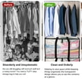 thumbnail image 5 of TIJITY 8 Pack Moving Bags Heavy Duty Extra Large, Waterproof Storage Totes, Alternative for Moving Boxes & Moving Supplies, Clear Moving Totes with Zipper, Reinforced Handles & Tag Pocket, 5 of 8