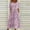 Pink, variant on Danhjin Women's Summer Dress Casual Cre W Neck Short Sleeve Pleated Flare Midi Dress Loose Swing Knee Length Dresses Ne W