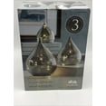 thumbnail image 2 of Evergreen LED Glass Raindrops, Set of 3 (Gray), 2 of 4