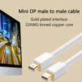 thumbnail image 4 of MesaSe Cable Mini Male Video DisplayPort to DP Cable 4K Resolution Adapter Converter, 4 of 8
