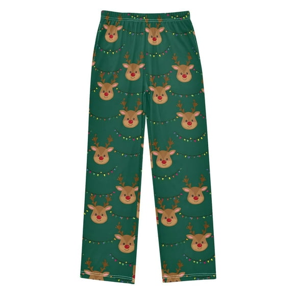 joogoo Cute Reindeer Pajama Pants Pj Bottoms Sleepwear Lounge L
