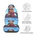 thumbnail image 4 of Picia Elephant Sits Print Waterproof Sweating Car Seat Cover for Post Gym Workout, Running, Beach and Hiking, Universal Fit Anti-Slip Bucket Seat Protector, 4 of 5
