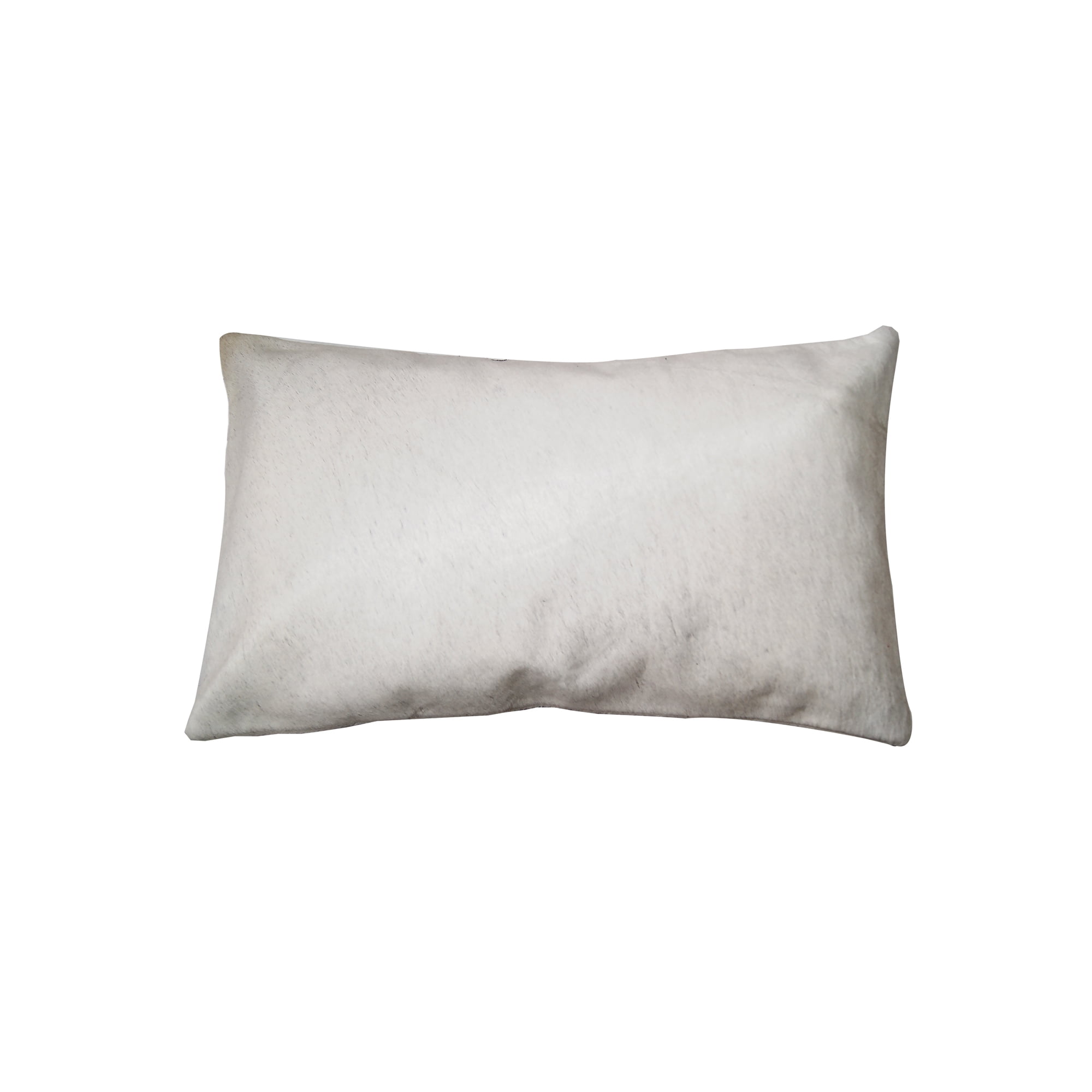 12" X 20" X 5" Off White Cowhide Pillow