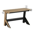 thumbnail image 5 of Techni Mobili Home Office Computer Writing Desk with  Two Cupholders and Headphone Hook, Pine, 5 of 14