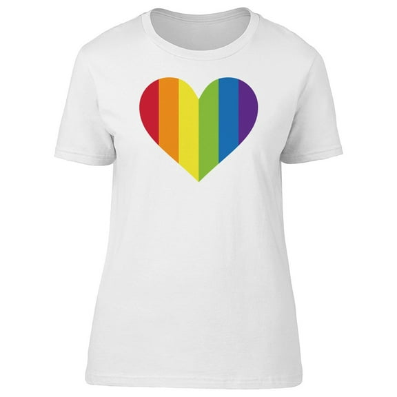 Heart In Rainbow Colors T-Shirt Men -Image by Shutterstock, Male Large