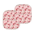thumbnail image 2 of Yuyamidu Cherry Car Sun Shade Windshield Daisy Car Windshield Shades 2 Packs Pink Windshield Cover for Automotive Truck Van Interior Decor Accessories, 2 of 5