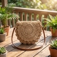 thumbnail image 6 of Large Capacity Woven Shoulder Crossbody Bag for Women, Seaside Beach Vacation Style Casual Handbag, Lightweight Straw Woven Purse for Travel Shopping Summer Beach Trip Daily Use Bohemian, 6 of 6