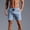 Blue, variant on Mens Athletic Shorts Qiggri Men Casual Fashion Solid Shorts With Pocket Elastic Waist Shoort Pants Workout Shorts Men