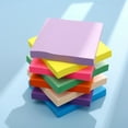 thumbnail image 5 of 3x3 Inch Tearable Sticky Notes,Bright Colors 100-Sheet Pad Vibrant Colored Sticky Notes for Reminders, To-Do Lists, and Marking, Strong Adhesive Notes for Office(Fluorescent Pink), 5 of 9