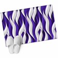 thumbnail image 2 of Dark Purple White Stripes Washable Small Entryway Area Rugs 2'x3', Abstract Geometric Aesthetic Striped Low Pile Throw Rug Non-Slip Sturdy Edge Binding Carpet for Front Door Floor Room Entry, 2 of 9