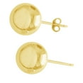 thumbnail image 2 of 14kt Yellow Gold 8mm Shiny Ball Post Stud Earring, 2 of 4