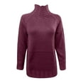 thumbnail image 3 of Wdgfv Crewneck Pullover Sweater Women Women's Fall Long Sleeve Neck Knitted Pullover Soft Lightweight Everyday Comfortable Slim, 3 of 4