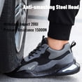 thumbnail image 5 of Work Shoes Men Women Breathable Steel Toe Cap Industrial Trainers Lightweight Construction Sneakers Sport Shoes, 5 of 7