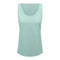 thumbnail image 3 of adviicd Dressy Camisole Tops for Women Womens Tank Top Scoop Neck Double Layer Slim Fit Sleeveless Basic Tops Mint Green,M, 3 of 5