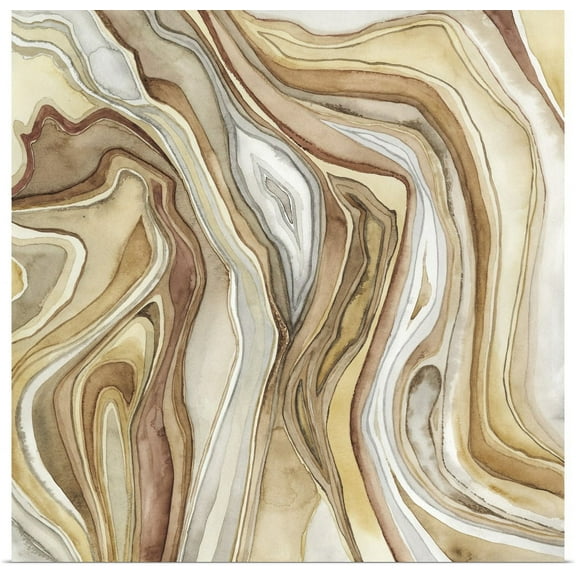GBC | "Watercolor Agate II" Art Print - 16x16
