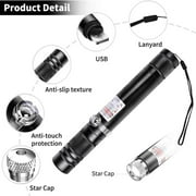 GJX 2026 New Long Range Red Laser Pointer,Laser Pointer High Power Pen,Red Pointer Rechargeable for Hiking,Cat Laser Toy Usb Charge