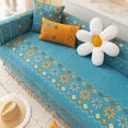 thumbnail image 3 of Funda de sofá estampada, cubierta Universal de chenilla, antideslizante, respaldo, toalla de cojín para sala de estar, decoración del hogar, cuatro estaciones, 3 of 5