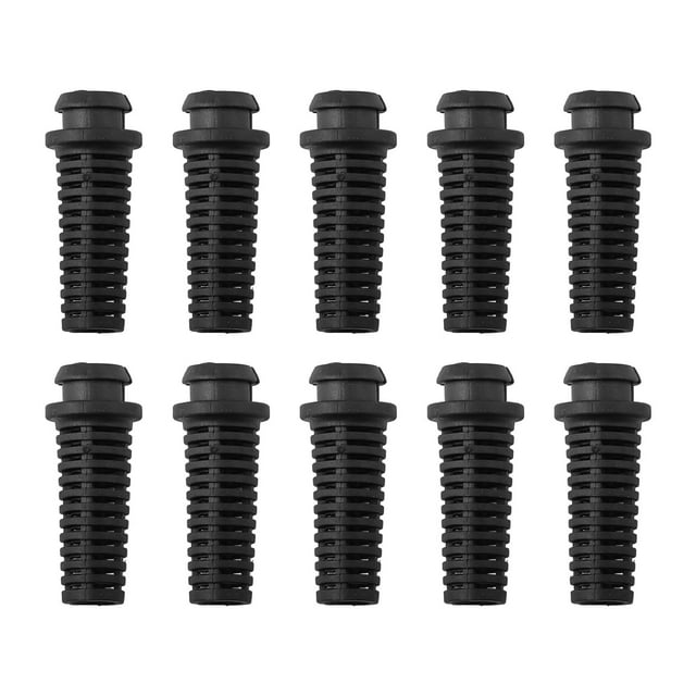 10pc PVC cable gland connector rubber boot protector sleeve mobile phone charger 7.0MM-black