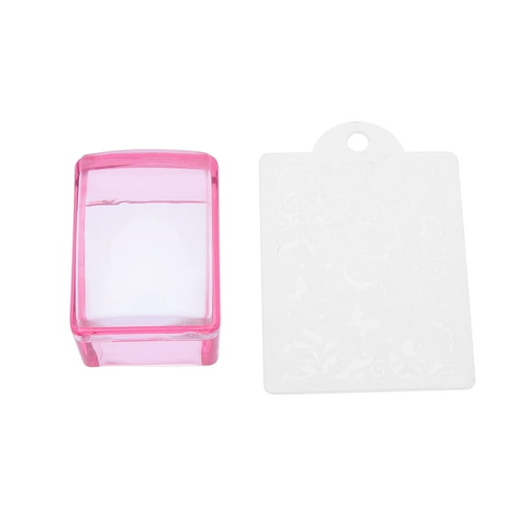 Raindrops Nail Polish Stamper 2Pcs Clear Design for Diy Manicure Tool Women