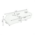 thumbnail image 3 of 109.05inch Oversized Couch, 3-seater Sofa Cloud Couch with 3 Pillows and Sturdy Metal Legs, Teddy Velvet Upholstered Sofa Couch with Rolled Armrest for Living Room, 3 of 7