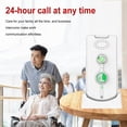 thumbnail image 3 of Yucurem Intercoms Wireless for Elderly, Portable Room to Room Long Range Intercom System with Charging Base, Two Way Intercom for Home Office - 2 Pack (White), 3 of 6