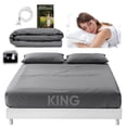 thumbnail image 2 of Earthing Grounding Sheets King Size (Grey) - 400 Thread Count Soft Earthing Grounding Sheet w/Cotton, & Silver Fiber- Earthing Sheets Grounding with Reinforced Grounding Cord for Conductivity, 2 of 4