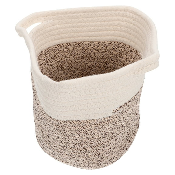 Storage Basket Decorate Large Container Cotton Woven Practical Laundry Organizer