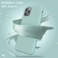thumbnail image 4 of iPhone 11 Pro Max Case, Slim Liquid Silicone Case Compatible with iPhone 11 Pro Max 6.5 Inch, Full Body Microfiber Lining Protective Case (Light Mint), 4 of 12