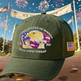 thumbnail image 6 of 250th Anniversary USA Hat Army Green, Embroidered Eagle Adjustable Baseball Cap, Patriotic Heritage Tribute Hat for Men and Women Everyday Use, 6 of 8