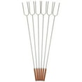 thumbnail image 2 of Coghlan's 41” Roasting Camp Fork, Chromed-Steel, Wooden Handle, 6 Pack + Jet-Puffed Jumbo Extra Large Marshmallows, 1.5 lb Bag, 2 of 3