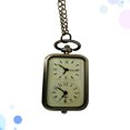 thumbnail image 5 of 1PC Double Movement Retro Hanging Pocket Watch Vintage Watch Pendant Chain Necklace, 5 of 5